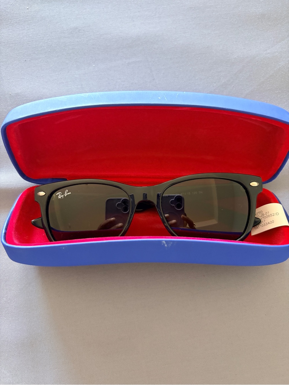 Ray-Ban Junior RJ9052S Kids Wayfarer Sunglasses Black w/ Case EUC Authentic